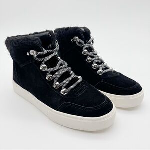 NWT Black Marc Fisher Summa Suede Sneakers 8 1/2